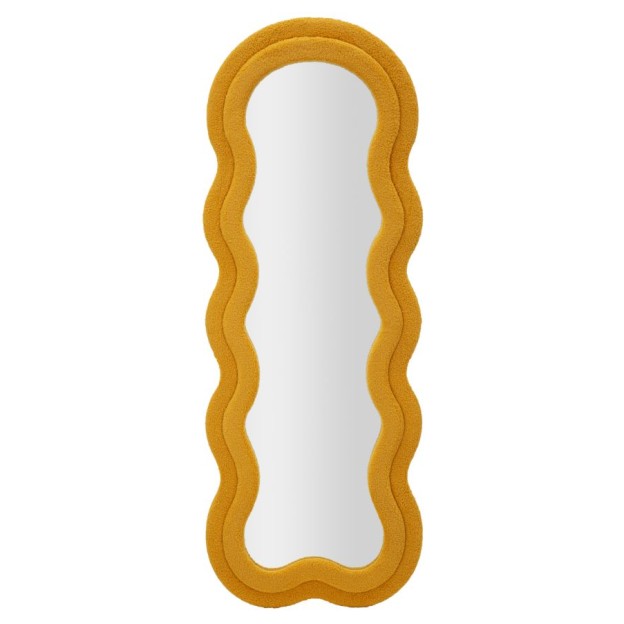 OGLINDA DE PERETE TEDDY MUSTARD CM 60X4X160