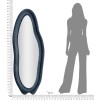 OGLINDA DE PERETE CHANEL ALBASTRU CM 60X4X160