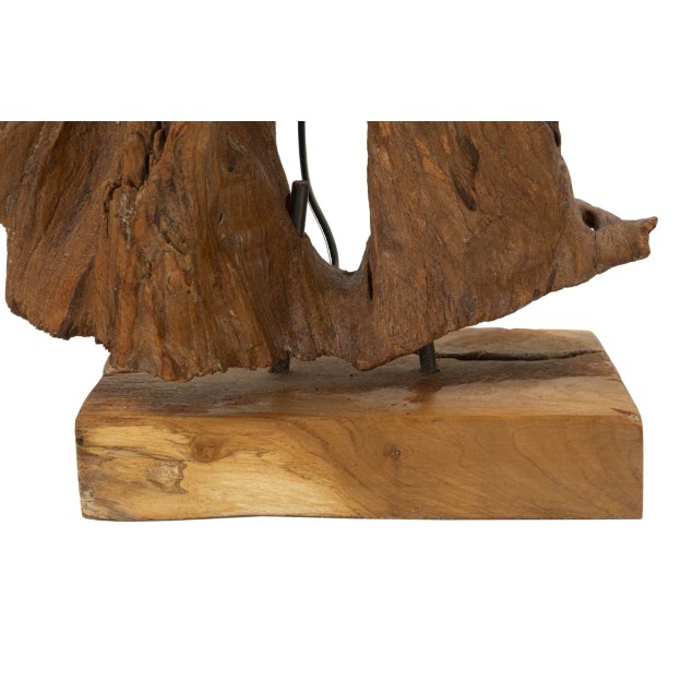 LAMPA LEMN DE TEC DA TAVOLO 35X80