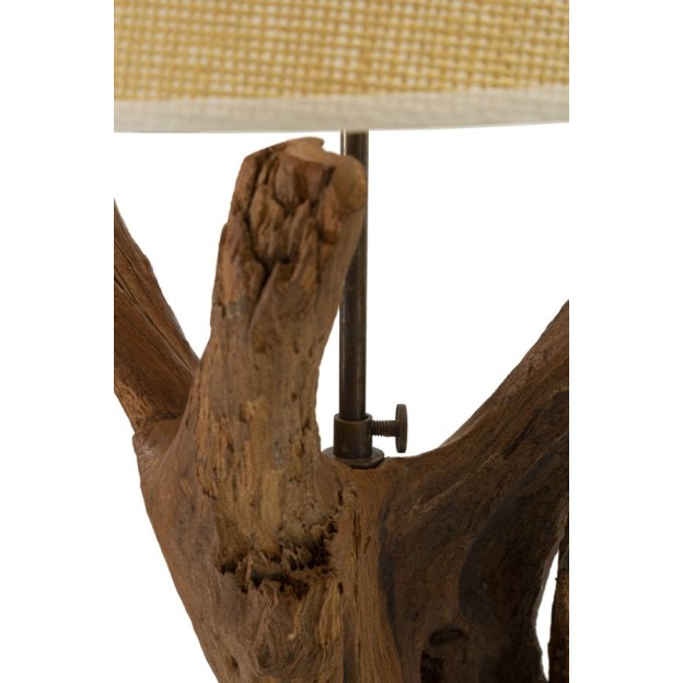 LAMPA LEMN DE TEC DA TAVOLO 35X80