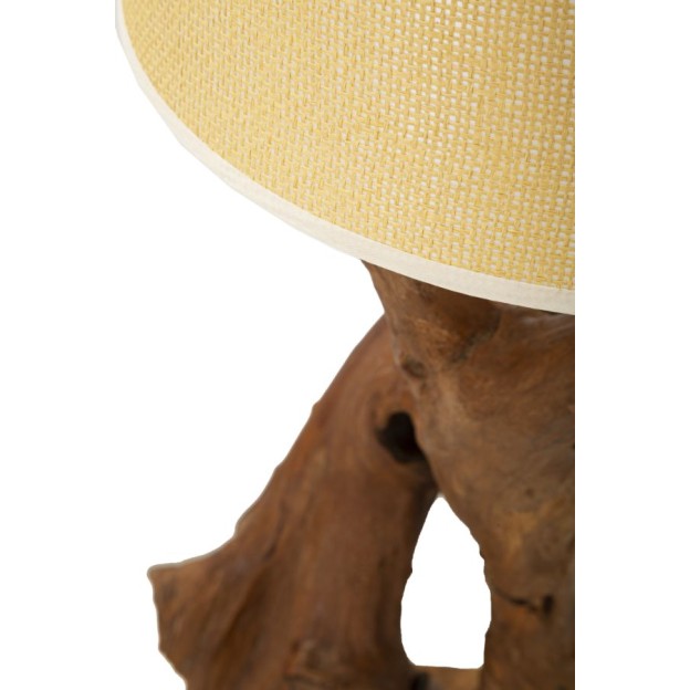 LAMPA LEMN DE TEC DA TAVOLO 35X80