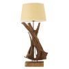 LAMPA LEMN DE TEC DA TAVOLO 35X80