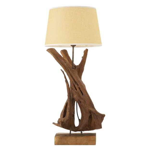 LAMPA LEMN DE TEC DA TAVOLO 35X80
