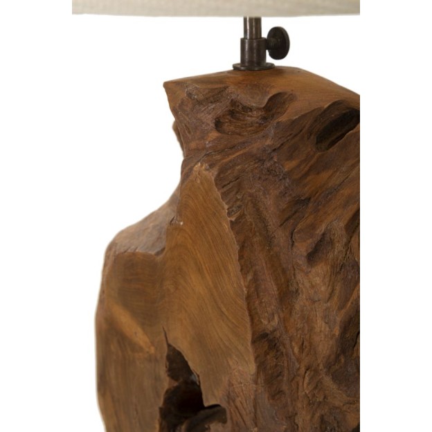 LAMPA LEMN DE TEC DA TAVOLO KEPALA 35X69