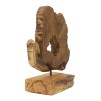 SCULPTURA DIN LEMN DE TEC 31X13X35