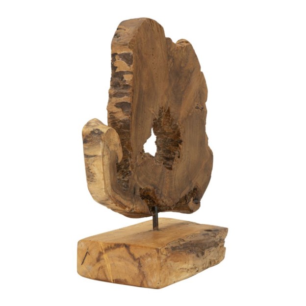 SCULPTURA DIN LEMN DE TEC 31X13X35
