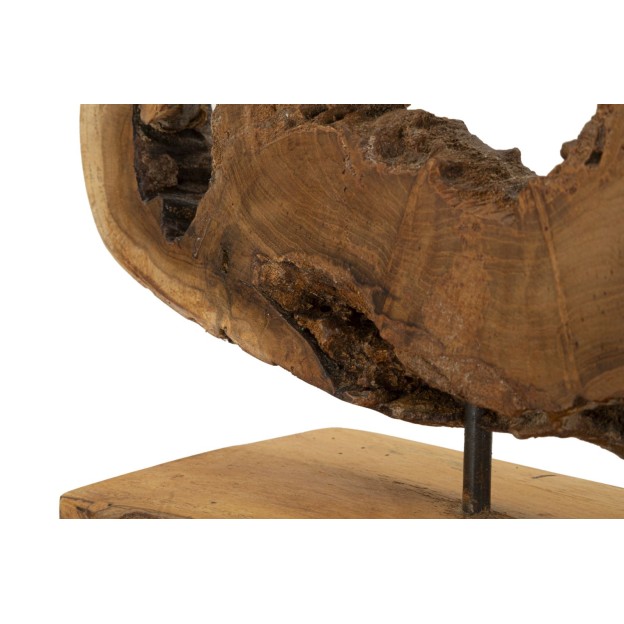 SCULPTURA DIN LEMN DE TEC 31X13X35