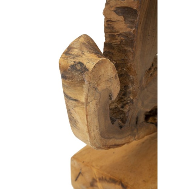 SCULPTURA DIN LEMN DE TEC 31X13X35