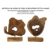SCULPTURA DIN LEMN DE TEC 31X13X35