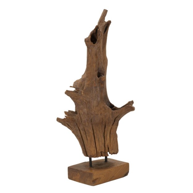 SCULPTURA DIN LEMN DE TEC AKAR 23X27X64