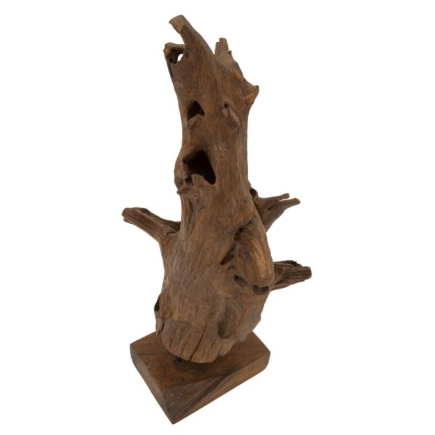 SCULPTURA DIN LEMN DE TEC AKAR 23X27X64