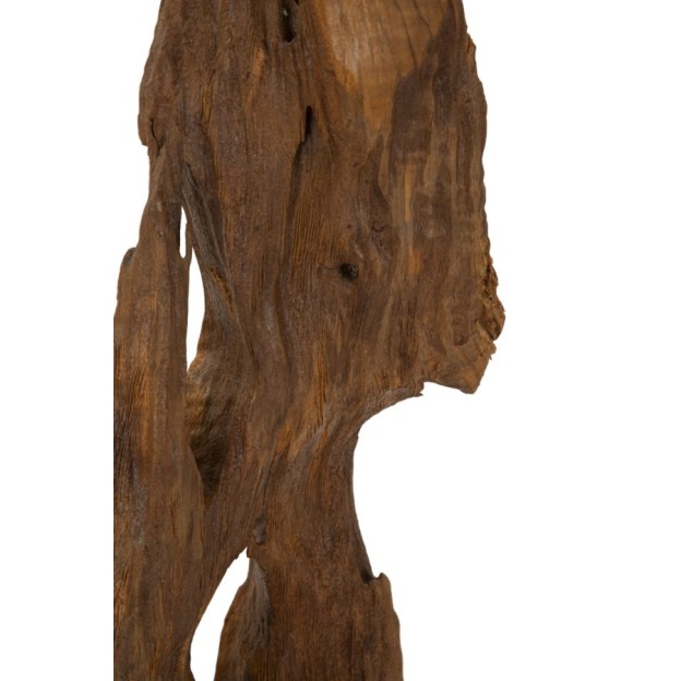 SCULPTURA DIN LEMN DE TEC AKAR 18X13X55