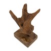 FIGURINA SCULPTURA AKAR DIN LEMN DE TEC 20X11X34