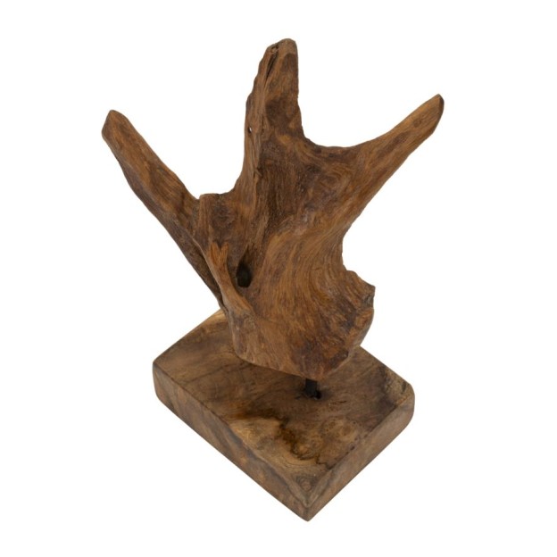 FIGURINA SCULPTURA AKAR DIN LEMN DE TEC 20X11X34