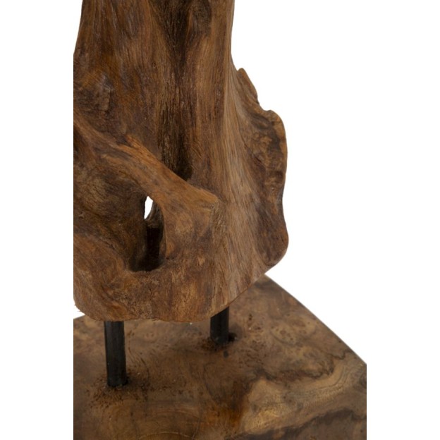 FIGURINA SCULPTURA AKAR DIN LEMN DE TEC 20X11X34