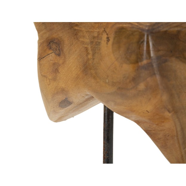 SCULPTURA STEA DIN LEMN DE TEC CM 28X1242