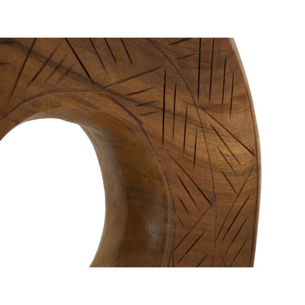 SCULPTURA  DIN LEMN DE TEC 35X10X58
