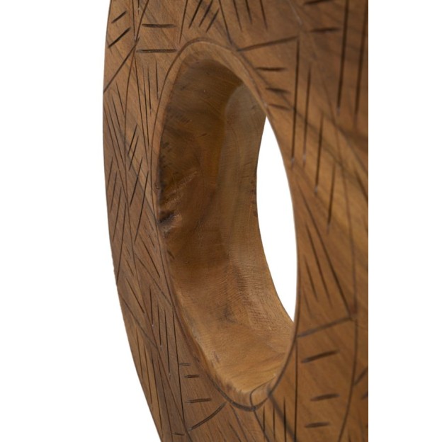 SCULPTURA  DIN LEMN DE TEC 35X10X58