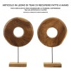 SCULPTURA  DIN LEMN DE TEC 35X10X58