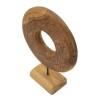 SCULPTURA DORAT DIN LEMN DE TEC 28X10X38