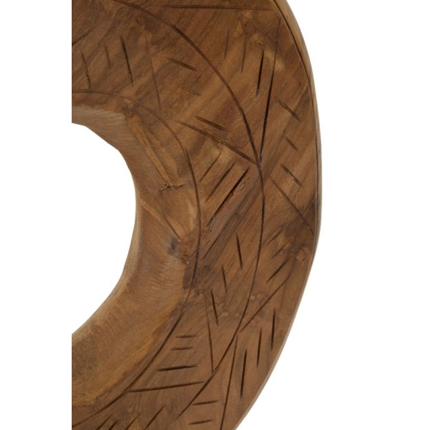 SCULPTURA DORAT DIN LEMN DE TEC 28X10X38