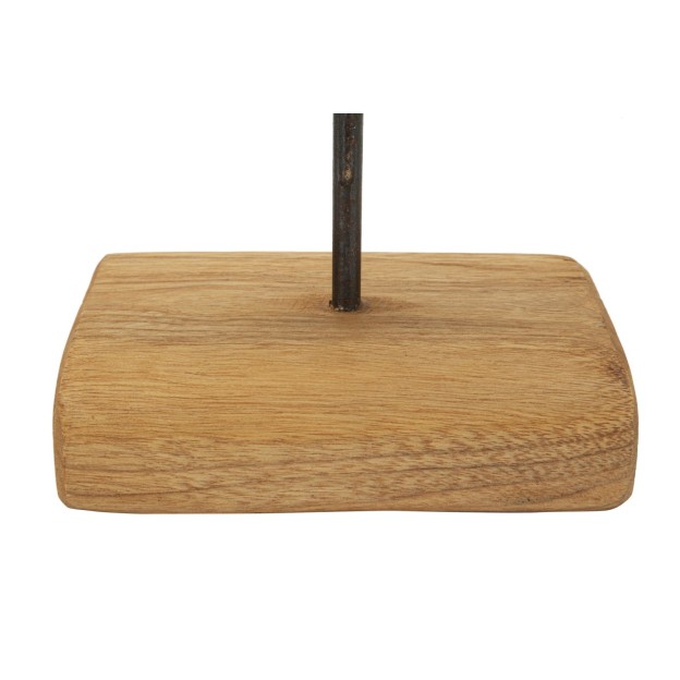 SCULPTURA DORAT DIN LEMN DE TEC 28X10X38