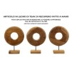 SCULPTURA DORAT DIN LEMN DE TEC 28X10X38