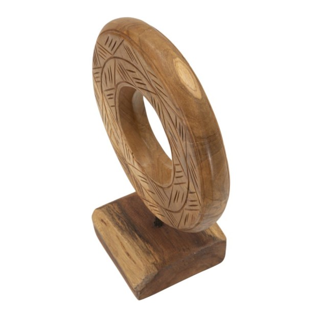 SCULPTURA DIN LEMN DE TEC 20X10X20