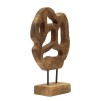 SCULPTURA LUBANG DIN LEMN DE TEC 25X10X38