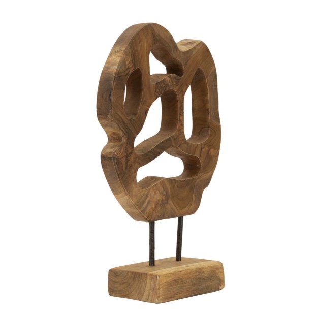 SCULPTURA LUBANG DIN LEMN DE TEC 25X10X38