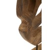 SCULPTURA LUBANG DIN LEMN DE TEC 25X10X38