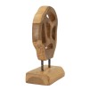 SCULPTURA LUBANG DIN LEMN DE TEC 18X10X27