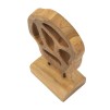 SCULPTURA LUBANG DIN LEMN DE TEC 18X10X27