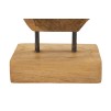 SCULPTURA LUBANG DIN LEMN DE TEC 18X10X27