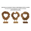 SCULPTURA  DIN LEMN DE TEC 28X10X38