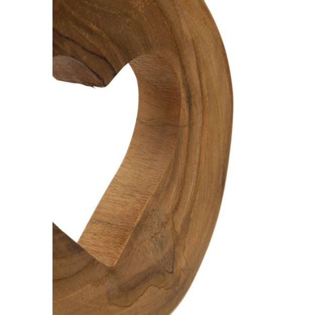 SCULPTURA  DIN LEMN DE TEC 20X10X28