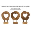 SCULPTURA  DIN LEMN DE TEC 20X10X28