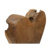 SCULPTURA  DIN LEMN DE TEC INIMA 15X10X35