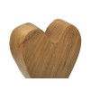 SCULPTURA  DIN LEMN DE TEC INIMA 10X10X25