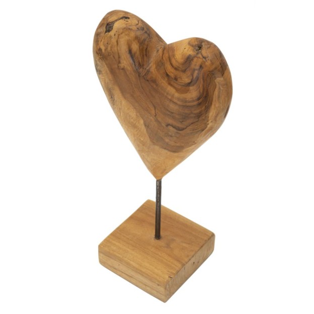 SCULPTURA  DIN LEMN DE TEC20X12X37