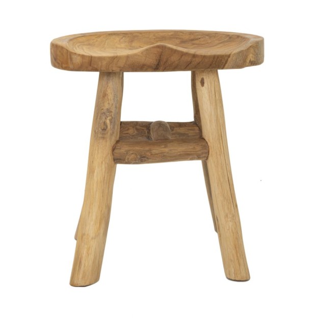 TABURET DIN LEMN DE TEC 40X32X42