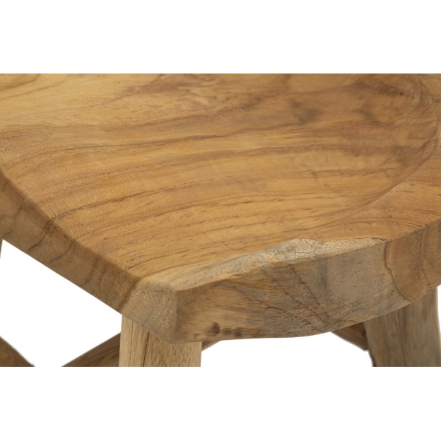 TABURET DIN LEMN DE TEC 40X32X42