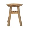 TABURET SEL SLIM DIN LEMN DE TEC 35X30X42