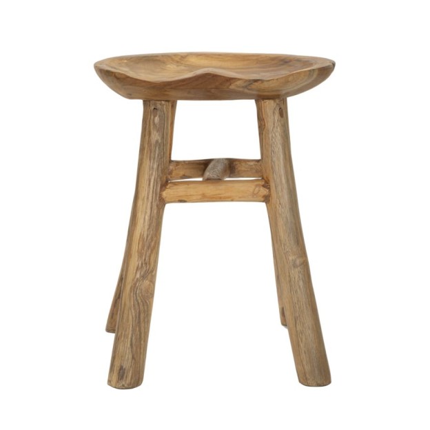 TABURET SEL SLIM DIN LEMN DE TEC 35X30X42