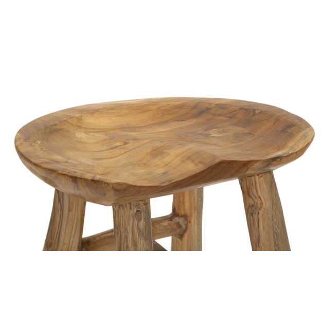 TABURET SEL SLIM DIN LEMN DE TEC 35X30X42