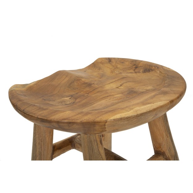 TABURET SEL SLIM DIN LEMN DE TEC 35X30X42