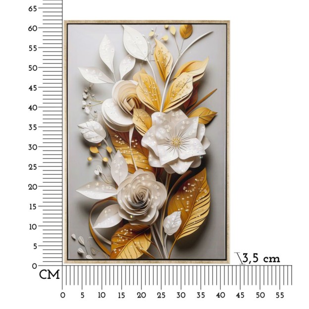CUIER DE PERETE LACURAT CU RAMA FLORA M 42X3,5X62