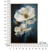 TABLOU DE PERETE ALBASTRU CM 42X3,5X62