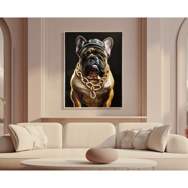 TABLOU DE PERETE CU CADRU BULLY C/CORNICE CM 62X4X82