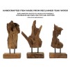 FIGURINA SCULPTURA AKAR DIN LEMN DE TEC 20X11X34